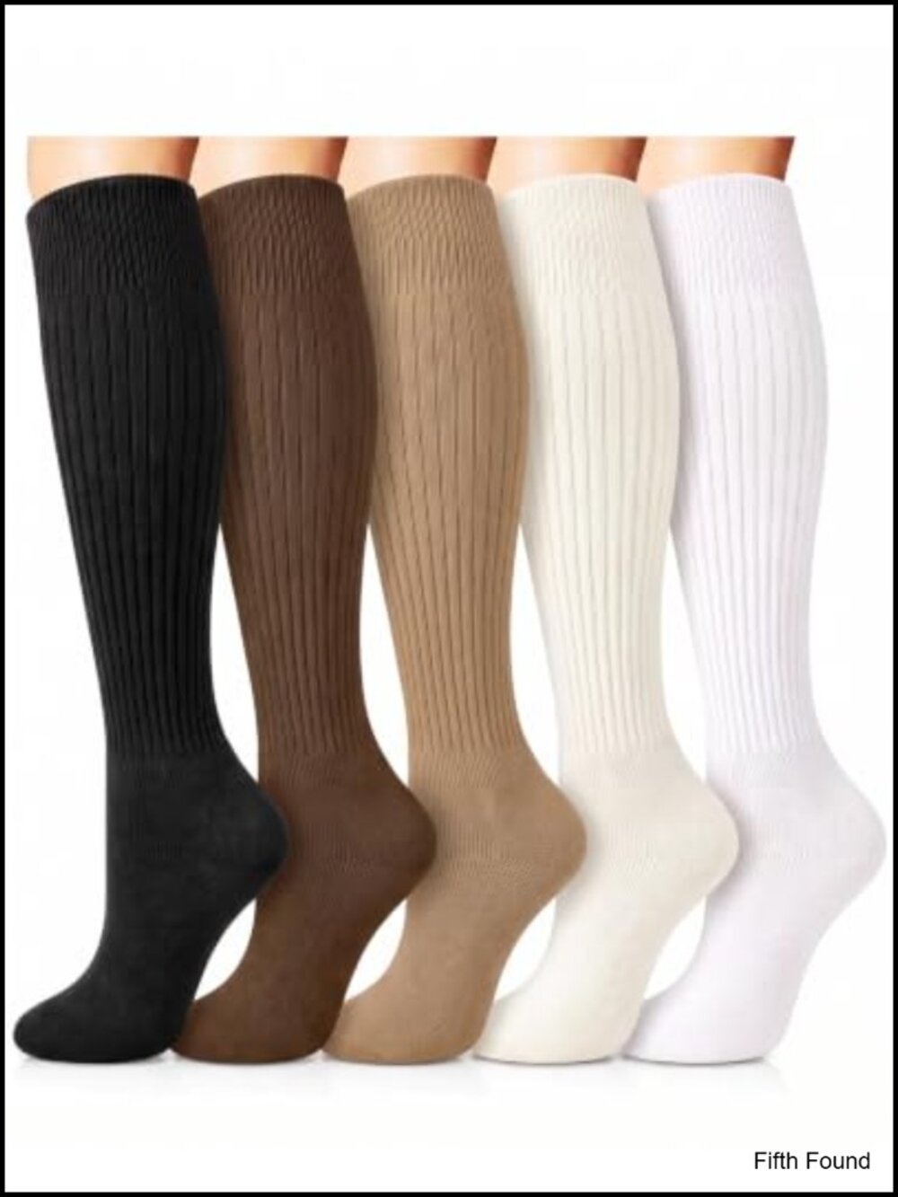 Ludaro Slouchy Socks Knee High Boot Socks Cotton Blend Women